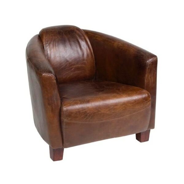 Rocket Leather Tub Chair