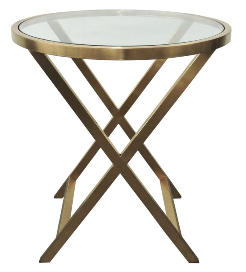 Bari Large Side Table Brass