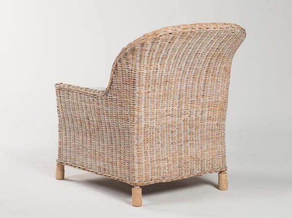 Gable Rattan Lounge Chair Whitewash