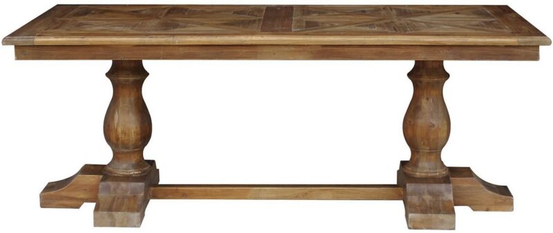 Parquet Top Pine Dining Table