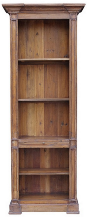 Single Open Pine Bookcase