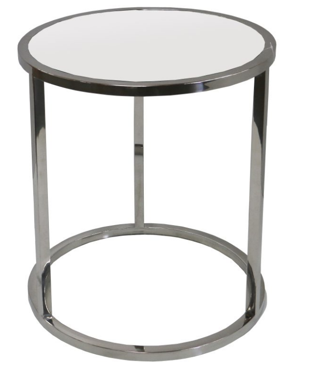 Bogart Round Stainless Side Table