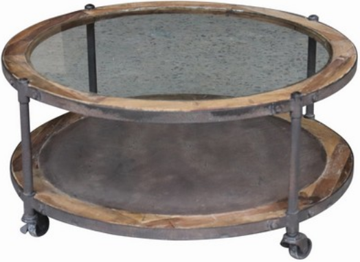 Smith Round Industrial Coffee Table