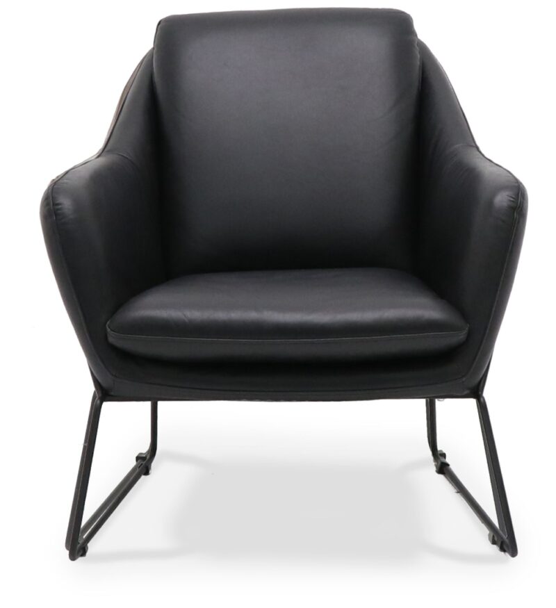Workshop Chair Black Leather