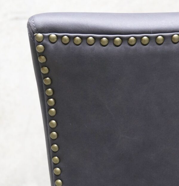 Crane Leather Chair - Aged Black