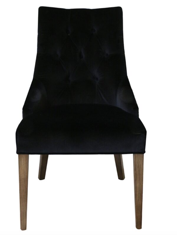 Martine Chair Black Velvet