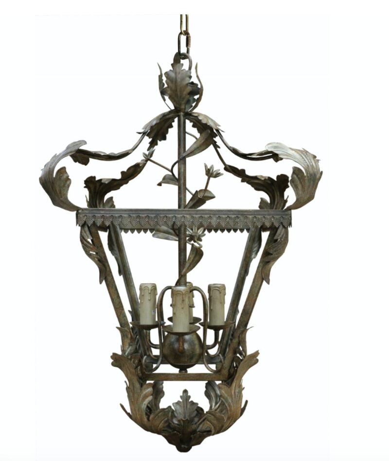 Bastide Medium Lantern Bronze Verdigris