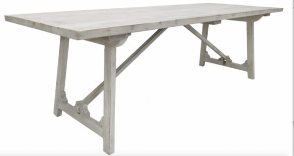 Loire Dining Table Whitewash