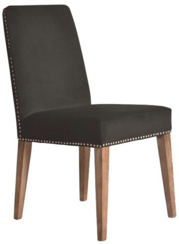 Pascal Dining Chair Dark Grey Velvet