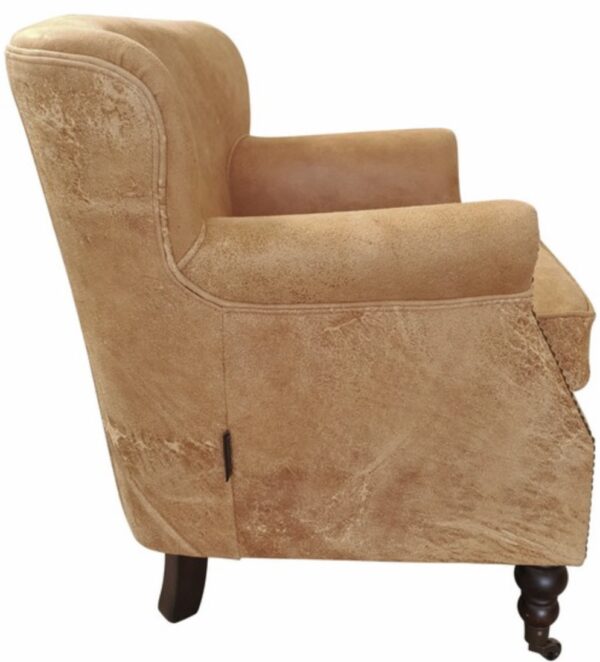 Mortimer Leather Chair Large Destroyed Camel