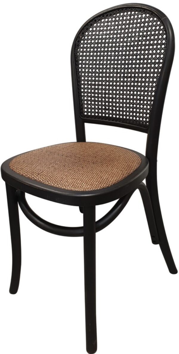 Mylo Rattan Dining Chair Black