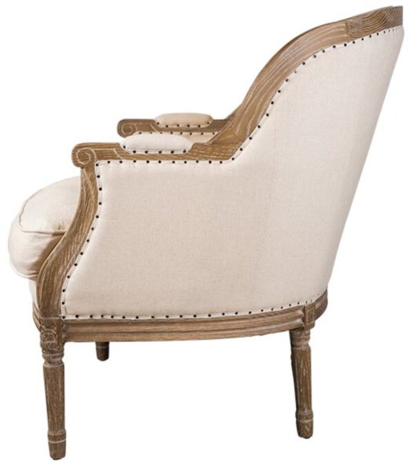 Beckett Studded Linen Chair