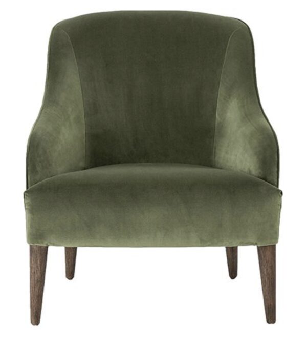 Lupita Olive Velvet Chair