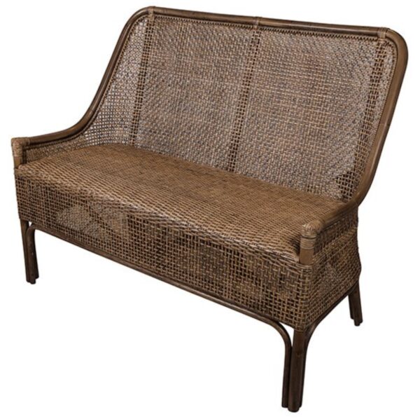 Albany Rattan 2 Seater Brown