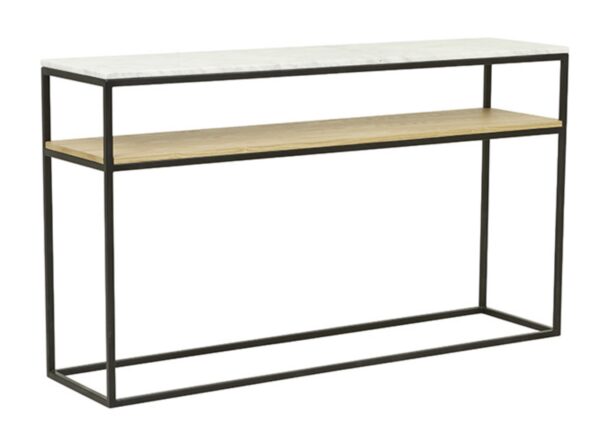 Baxter  Marble and Wood Console