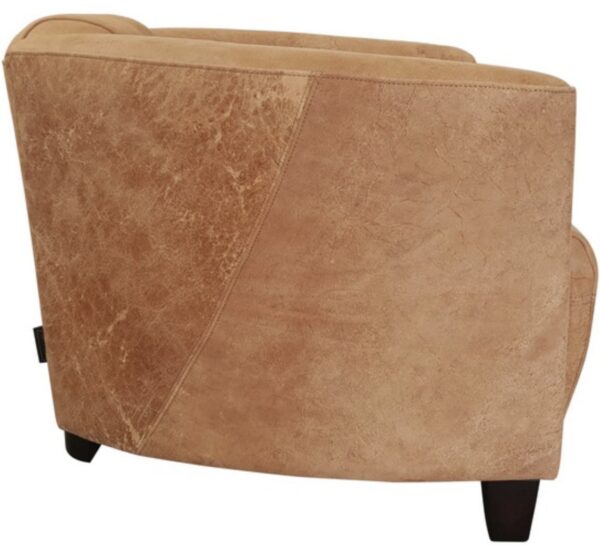 Rocket Tub Chair Destroyed Camel Leather