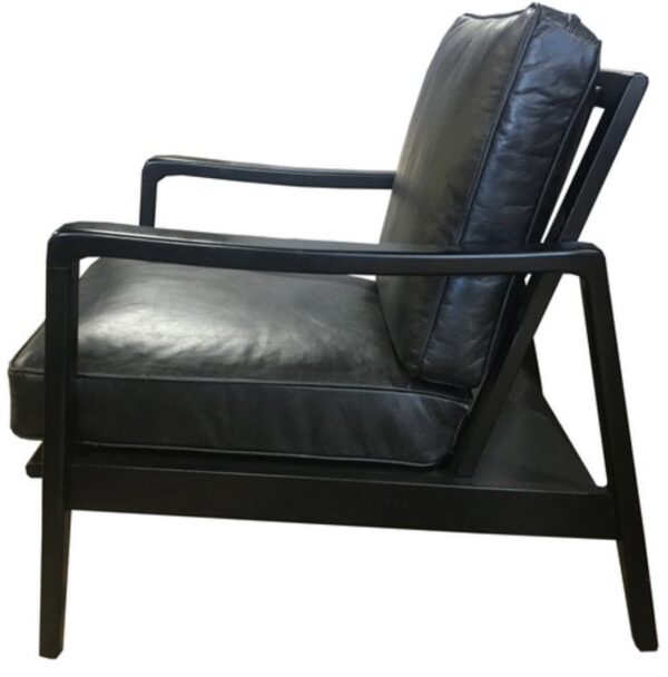 Benton Chair Black Leather