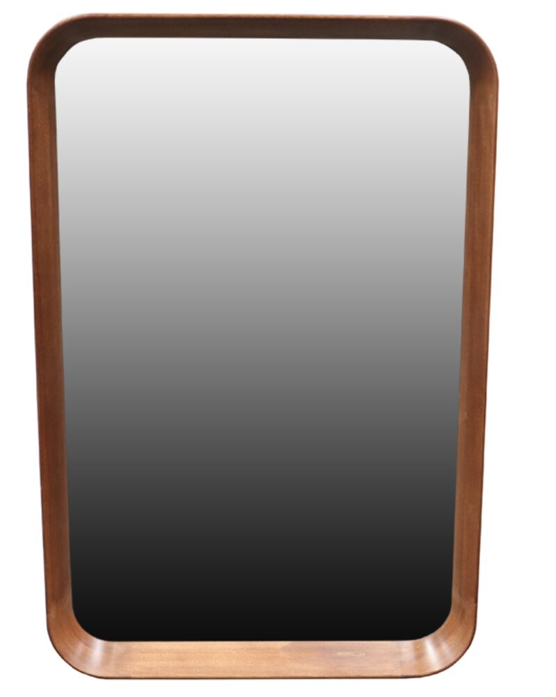 Walnut Framed Wooden Mirror