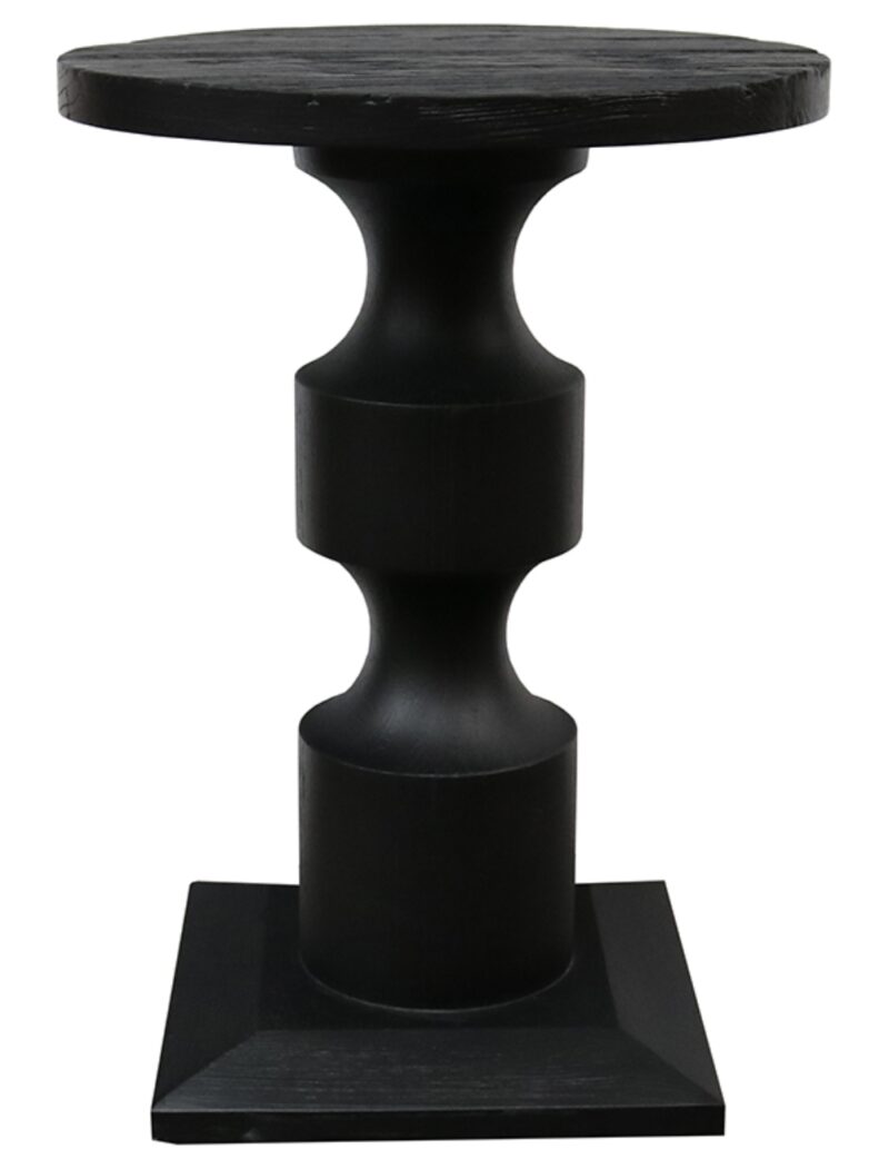 Fontana Sculptured Side Table Black