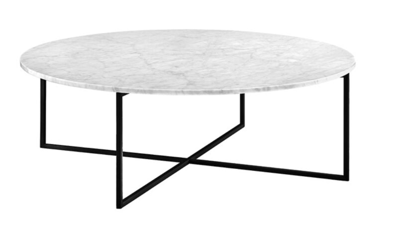 Elle Lux Coffee Table Black & White Marble