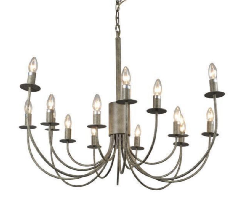 Iron Taupe Chandelier 16 Arm