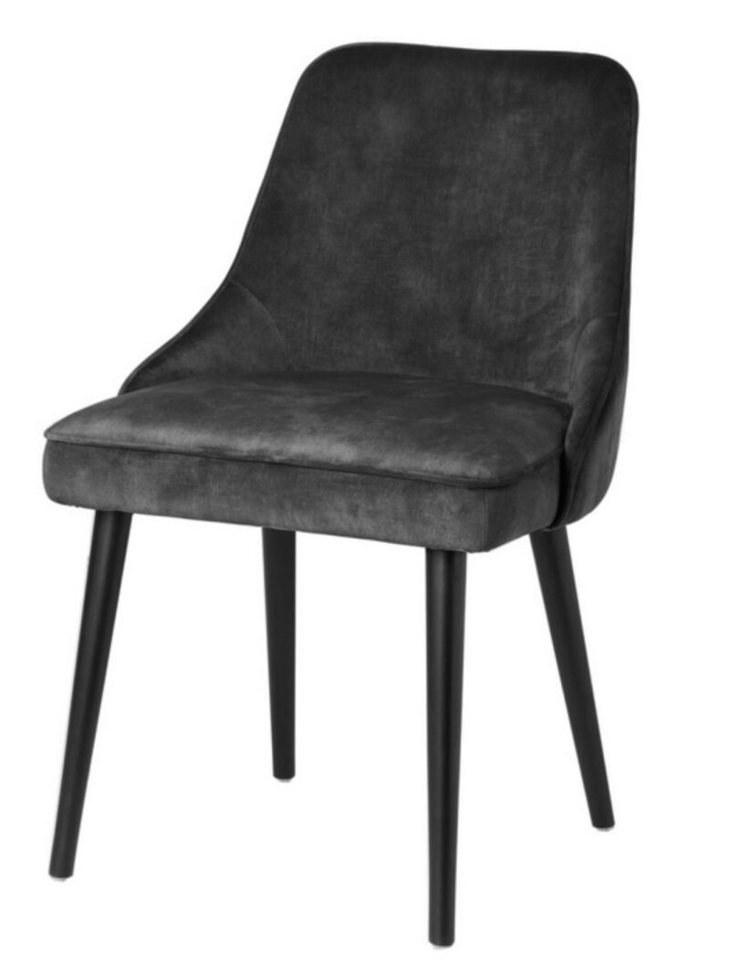 Pedro Grey Velvet Dining Chair
