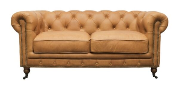 Stanmore Chesterfield 2 Seater Sofa Chestnut