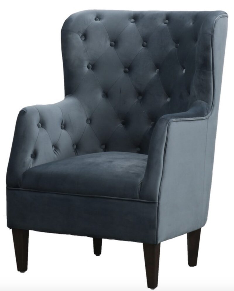 Pierre Button Back Arm Chair Teal
