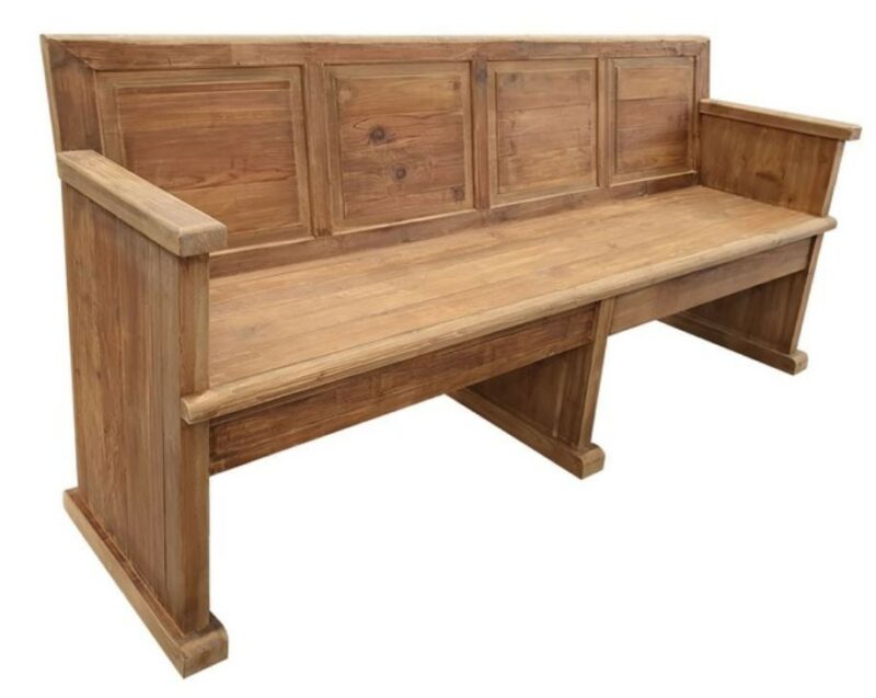 DIBLEY OLD PINE CHURCH PEW OCCASSIONAL CHAIR