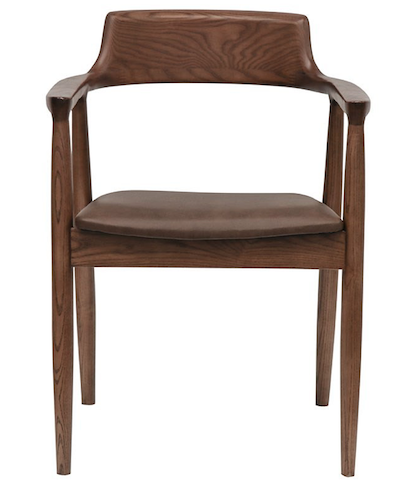 Ealing Dining Chair Brown Leather