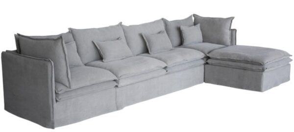 Malta 2 Seater Sofa No Arms Grey