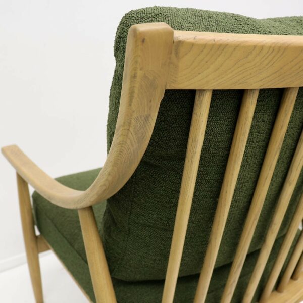 Greer Arm Chair Green Boucle