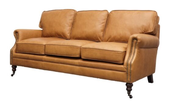 Brunswick 3 Seater Sofa Chestnut  Leather