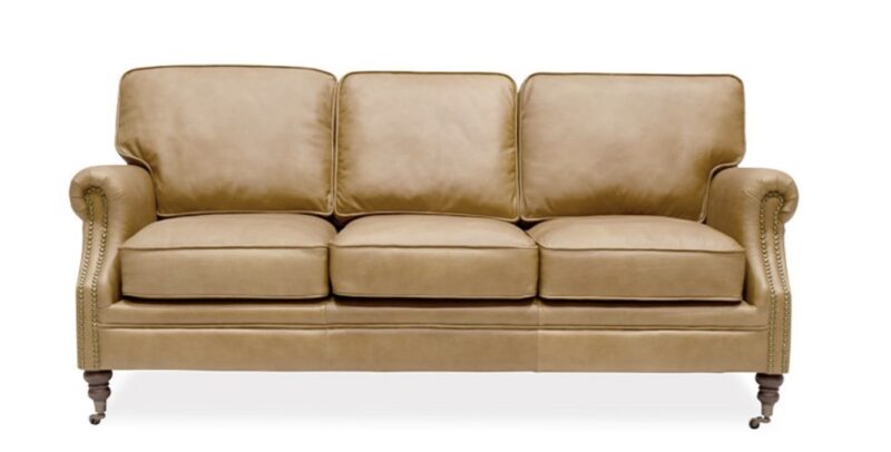 Brunswick 3 Seater Sofa Camel Leather