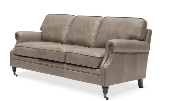 Brunswick 3 Seater Sofa Riverstone Leather