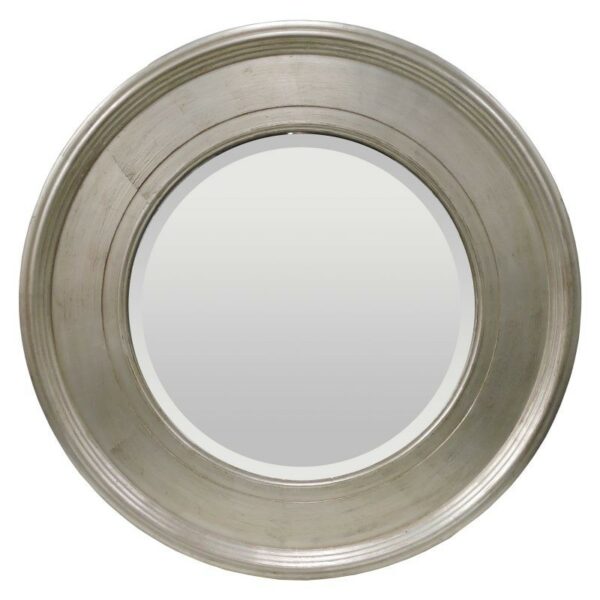 Casey  Round Mirror Silver