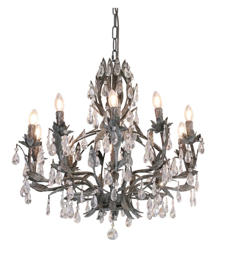 Florence Chandelier Large Two Tone Taupe