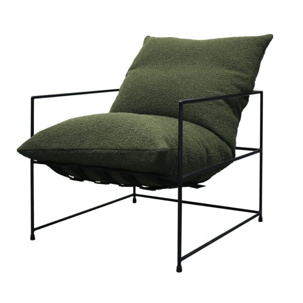 11335 Lauro Chair Green Boucle Angle 2