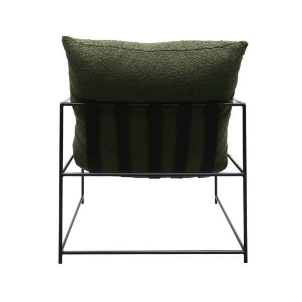 11335 Lauro Chair Green Boucle Back 2