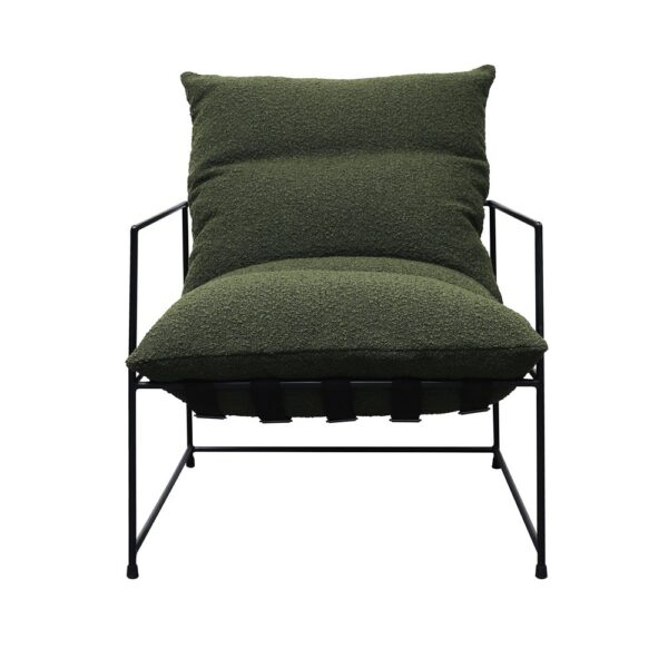 11335 Lauro Chair Green Boucle Front 2 1