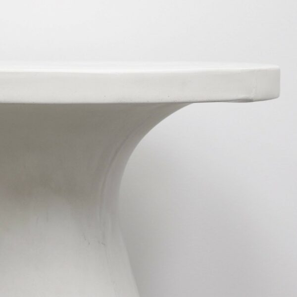 11561 Corfu Concrete Pedestal Table White 2