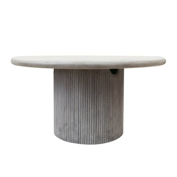 11932 Patras Round Concrete Table Grey 150cm